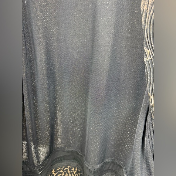 Chico’s women’s animal print shine patchwork duster open evening jacket. Size 3X - Picture 9 of 9